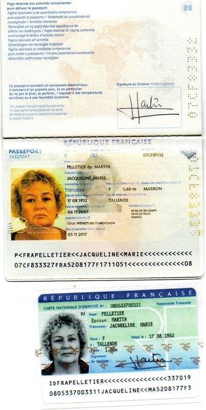 passaporto francese falso per truffa